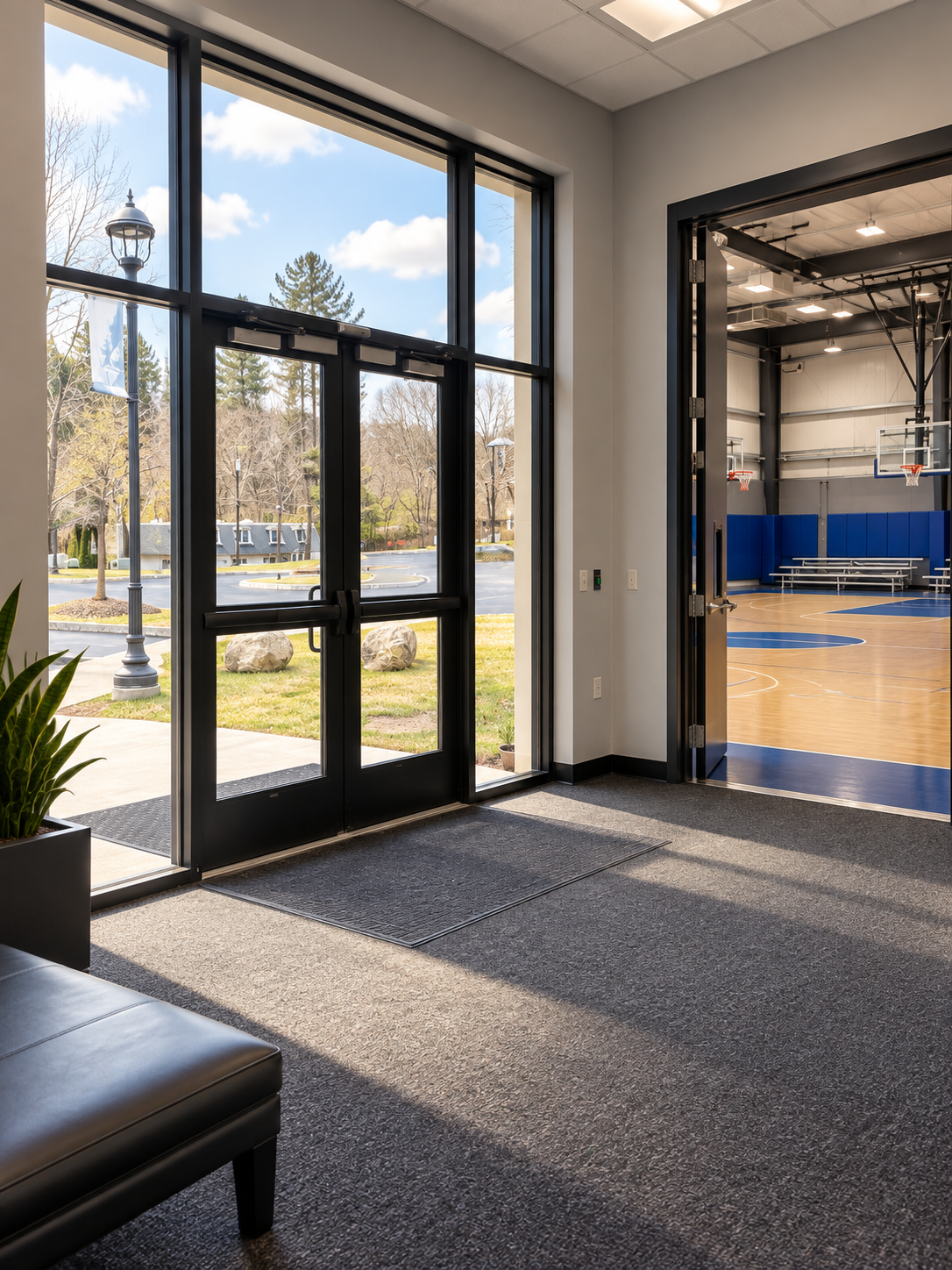The House of Sports entrance and court access