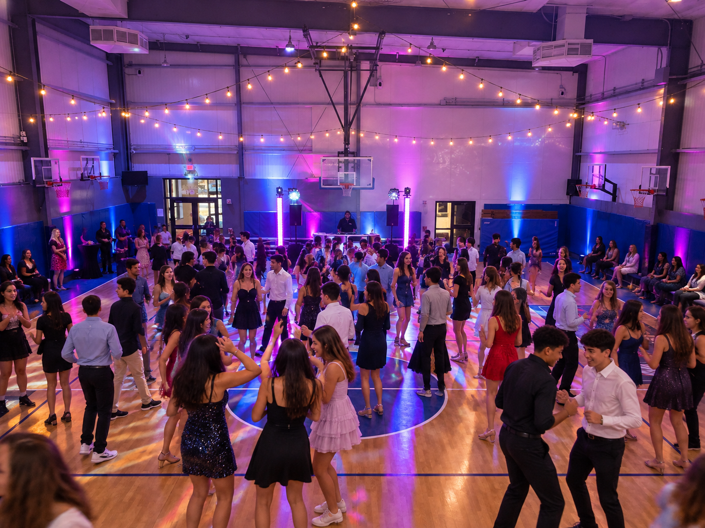 Community dance event inside The House of Sports gym